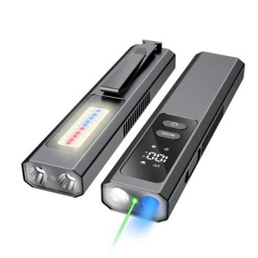 Imagem de Lanterna Resptasski EDC Flat High Lumens Recarregável Preta