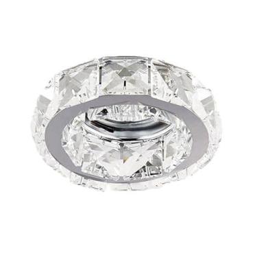 Imagem de Spot Cristal Embutir Redondo 10cm Sala Quarto Banheiro Ac972