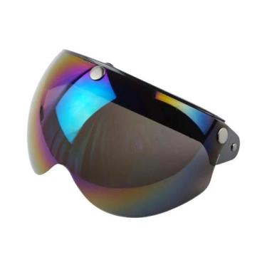 Imagem de Capacete De Motocicleta Retro Com Visor De Sol À Prova De Vento, Óculo