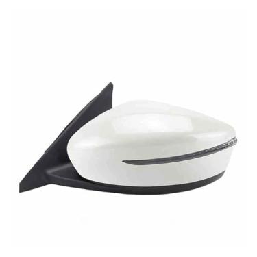 Imagem de Compatível com nissan kicks 2017 2018 2019 acessórios de montagem do espelho retrovisor do carro ajuste elétrico automático sinal de volta(White 7 Pin Right)