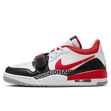 Imagem de Tênis masculino Air Jordan Legacy 312 Low, Branco, preto, lobo, cinza, vermelho-fogo, 42