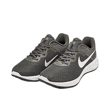 Imagem de Nike Tênis de corrida masculino Revolution 6, Cinza/branco/cinza fumê/preto, 10.5