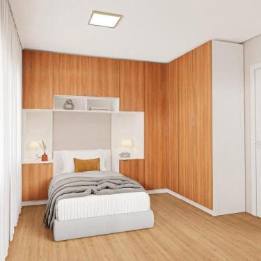 Imagem de Guarda-roupa Modulado de Canto 10 Portas 6 Peças Hera Cabecasa Madeira