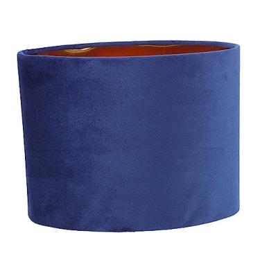 Imagem de 1 peça abajur abajur para luminárias de chão rústica arandelas de parede mini decoração abajures ovais para luminárias de chão boho abajur protetor protetor capa de abajur tecido azul simples abajur (