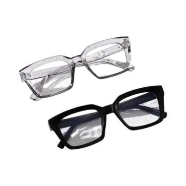 Imagem de Óculos Clássicos De Armação Quadrada Sem Grau Para Uso Diário, Trabalh