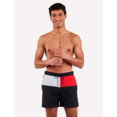 Imagem de Short Tommy Hilfiger Medium Drawstring Colourblock Sash Azul-Masculino