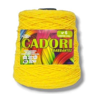 Imagem de Barbante Cadori 4/6 Cor Amarelo Canário 717 - Rolo 610m