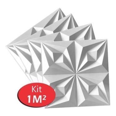 Imagem de Placas Decorativas 3D M Revestimentos Paredes Tetos Origami