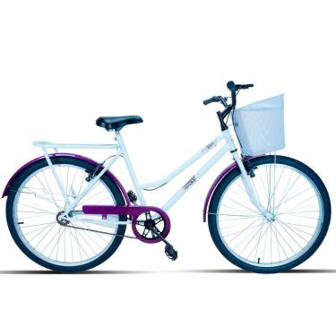 Imagem de Bicicleta Feminina Aro 26 Retro Com Cestinha-Feminino
