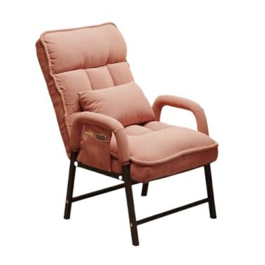 Imagem de Cadeira de escritório ergonômica de pano ajustável para recepção, reunião e sala de espera lateral mesa de casa (rosa)