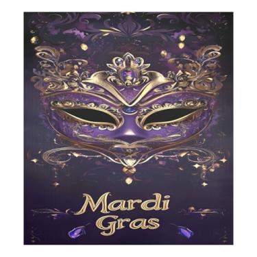 Imagem de Qilmy Máscara de carnaval de carnaval capa de ímã de lava-louças 58 x 66 cm capas decorativas de geladeira para porta frontal adesivo magnético para máquina de lavar louça painel de geladeira decalque