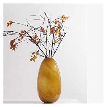 Imagem de x3anggyt5 Vaso de flores em estilo europeu, retrô, vaso de meia-idade, grande, casa, restaurante, mesa, decoração, sofisticado, decoração de casa (grande)