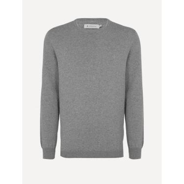 Imagem de Suéter Dudalina Masculino Tricot Crewneck Basico Cinza Mescla-Masculino