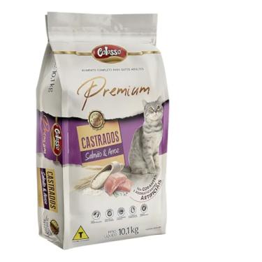 Imagem de Ração Seca Colosso Premium Castrado Gatos Adultos Salmão E Arroz 10,1 Kg