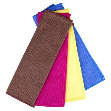 Imagem de Conjunto 4 Panos Microfibra 35x35cm Rodabrill