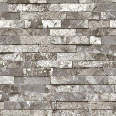 Imagem de Papel De Parede Essencial Tijolo Cinza Ess1056 - 10m X 0.53m