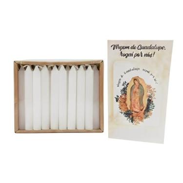 Imagem de Kit Quaresma 40 velas + Folheto Nossa Senhora de Guadalupe - Velas de 