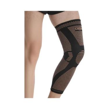 Imagem de Joelheira De Compressão Longa De Cobre Para Perna Inteira Para Homens 