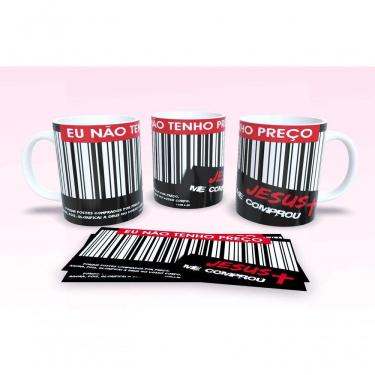 Imagem de Caneca De Porcelana 325ml Decorada Frases Religiosas Estampa 39