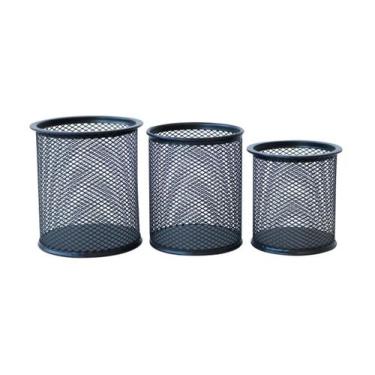 Imagem de Porta lápis e canetas de metal com 03 peças - QUERO PRESENTEAR