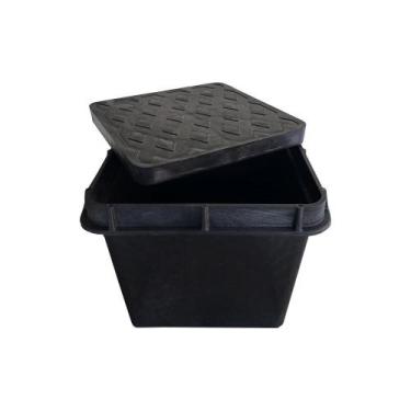 Imagem de Kit 3 Caixa Com Tampa Aterramento Inspeção 25Cm Reforçada - Casa E Jar