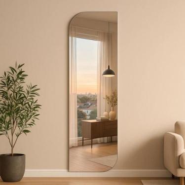 Imagem de Espelho 150X40cm Corpo Inteiro Decorativo Para Quarto Banheiro Sala Cl