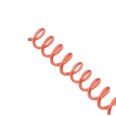 Imagem de Espiral para Encadernação Vermelho Transparente 17mm 100 Folhas 100 un