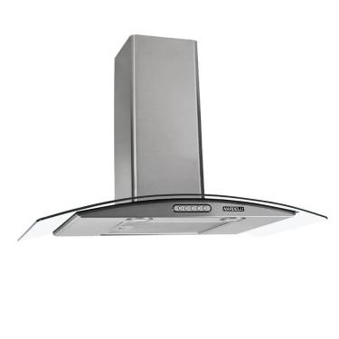 Imagem de Coifa E Depurador Parede Em Inox E Vidro Curvo 75cm Duto Slim Cvc75 Slim Nardelli 220V
