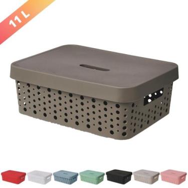 Imagem de Caixa Organizadora Trama Rattan 11L Usual Utilid. - Usual Utilidades, 
