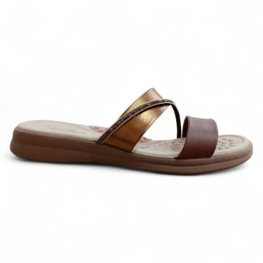 Imagem de Chinelo Slide Modare Conforto Brilho Metalizado 7174.115