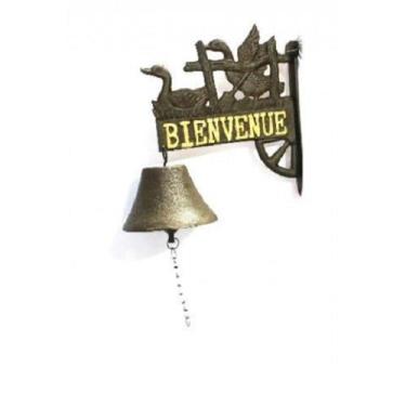 Imagem de Sino De Ferro Bienvenue Com Patinhos - Ai 10156 - Comercial Z