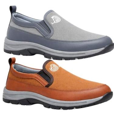 Imagem de Kit 2 Pares Tênis Sapatilha Masculino Casual Aquatico Trilha Resistent