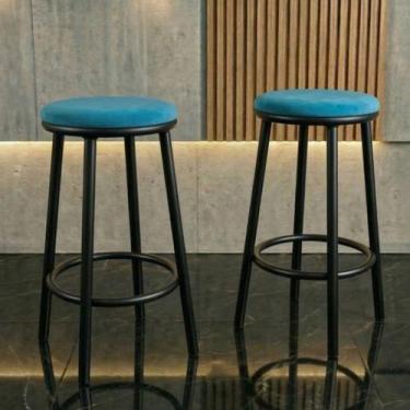 Imagem de Kit 2 Banquetas Para Área Gourmet Cozinha Bancada Americana Luna Estru