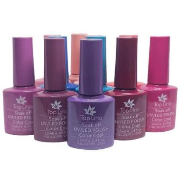 Imagem de Esmaltes Em Gel Para Unhas Cores Aleatórios - Top Lirio