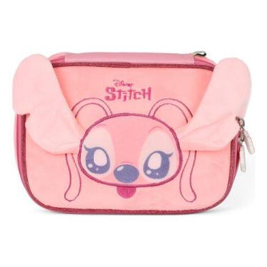Imagem de Estojo 100 Pens Escolar Infantil Original Stitch Peluciado - - Luxcel,