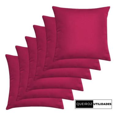 Imagem de Kit com 1 até 10 Capas de Almofadas: Pink / Rosa - 40x40 - Decorativa 