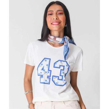 Imagem de Camiseta Feminina Estampada Marisa Off White-92007, Off white, PP