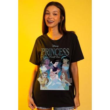 Imagem de Camiseta Disney Princess - Piticas, G2, Chumbo