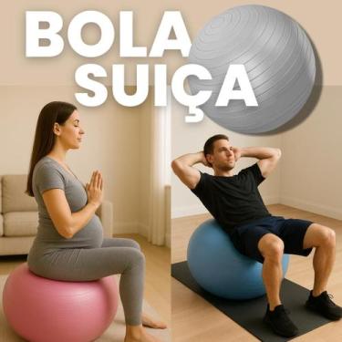 Imagem de Bola Emborrachada Yoga Pilates Atividades Exercícios Gestação com Bomb