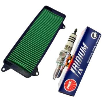 Imagem de Combo Filtro Ar Honda Lead 110 + Vela Iridium Ngk