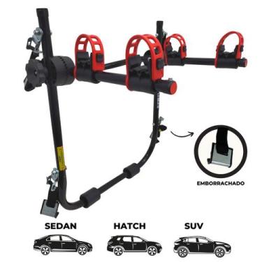 Imagem de 17 Suporte para bike Transbike 2 bicicletas Sedan Hatch MTB Speed - Ra