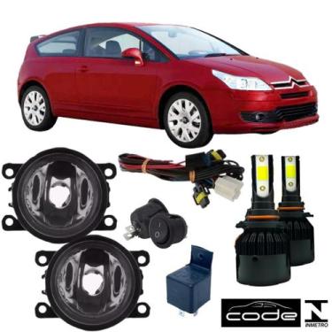 Imagem de Kit farol auxiliar citroen c4 vtr 2007 ate 2013 e super led - BIBAS