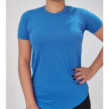 Imagem de Camiseta Baby Look Feminina Dry Fit Long Line Proteção UV50+ - Landim 