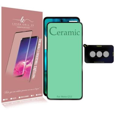 Imagem de Película 9d Cerâmica Compativel Moto G52 XT2221 6.6 + pelicula camera 
