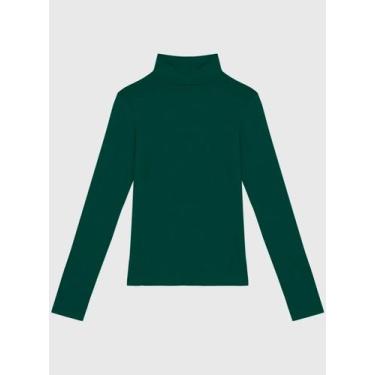 Imagem de Blusa Manga Longa Enfim 1000099052 Feminina Gola Alta Viscose Stretch 