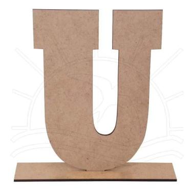 Imagem de Letras com Base Momento Divertido 17 cm, Letra u