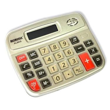 Imagem de Calculadora Eletrônica De Mesa Digital 8 Dígitos AL9835 Alfacell - Alf