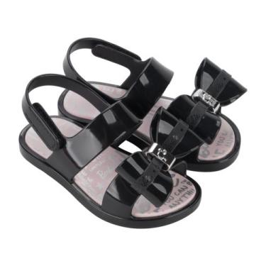 Imagem de Sandália Feminino Baby Barbie 23.018, Preto, 23/24