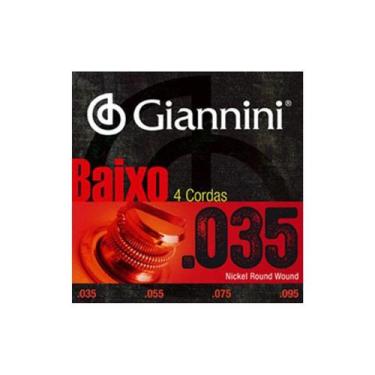 Imagem de Encordoamento Giannini GEEBRLX 035 para Contrabaixo 4 Cordas