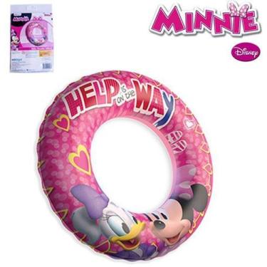 Imagem de Boia inflável de cintura infantil minnie disney 56cm - ETITOYS